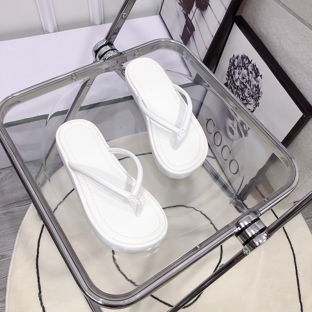Dép quai kẹp đế xẹp chất da hạt cao cấp Full màu siêu Hot form chuẩn đẹp phong cách Ulzzang kèm ảnh thật - MT Shoes