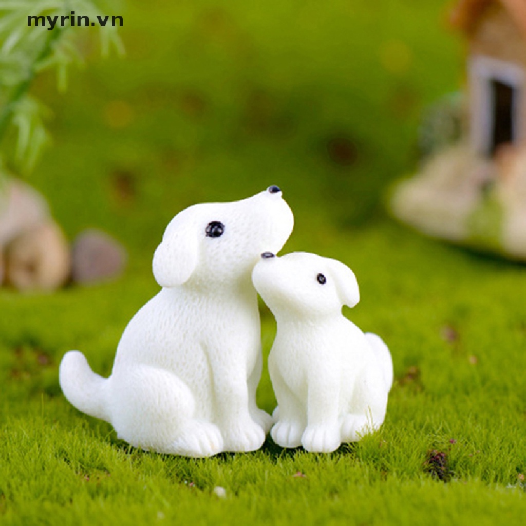 Đồ trang trí Chú Chó Mini Dễ Thương Dùng Trang Trí Sân Vườn
