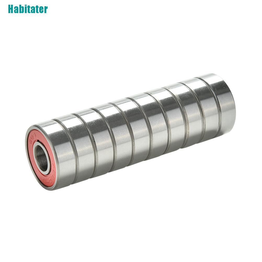 Set 10 Phụ Kiện Gắn Giày Trượt Patin ABEC-9 Kích Thước 8 * 22 * 7