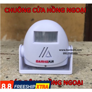 Chuông báo động khách, chống trộm cảm ứng hồng ngoại AL-39 có remote