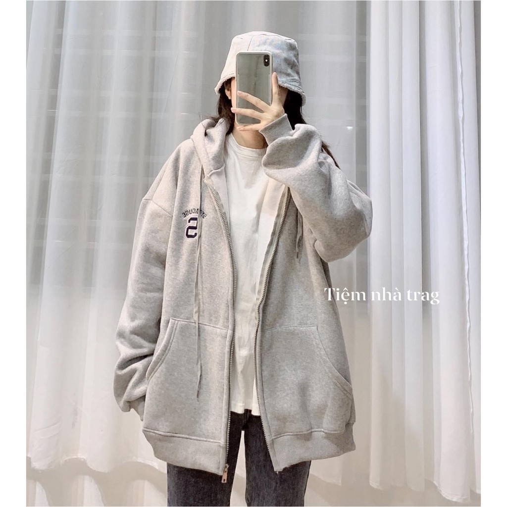 [Ảnh thật] Áo khoác nỉ unisex logo S_Áo khoác nam nữ tay bồng basic, cá tính, hottrend | BigBuy360 - bigbuy360.vn