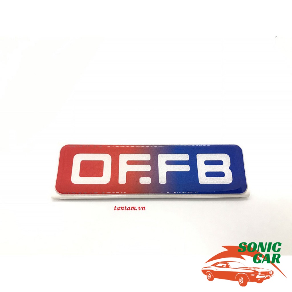 Chữ Nổi Dán Xe – Chữ Nổi Dán Ô Tô – Tem OFFB - SONICCAR