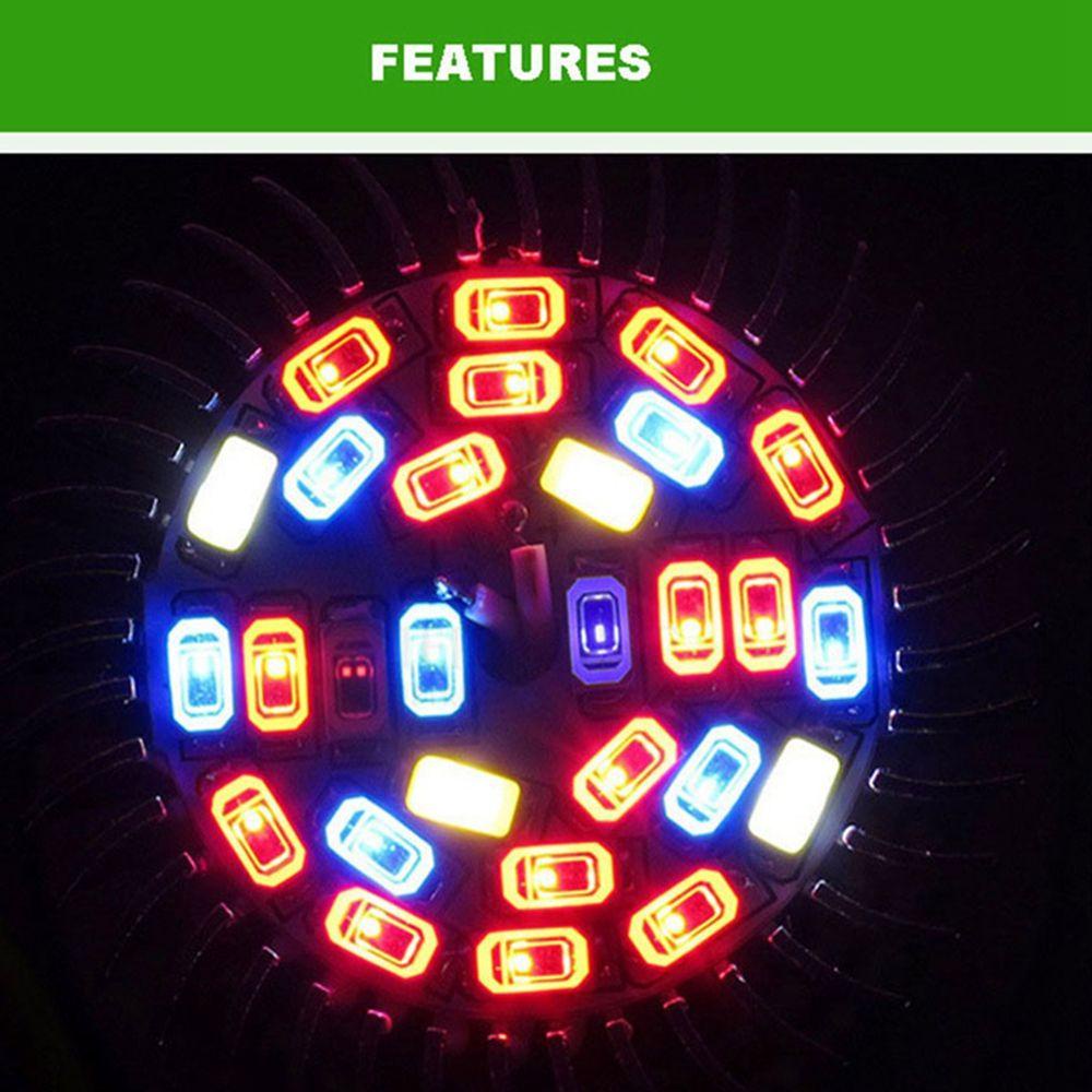 Đèn LED Kích Thích Tăng Trưởng Cho Cây Trồng 28 Bóng LED Màu Đỏ + Xanh Dương + Trắng + UV + IR