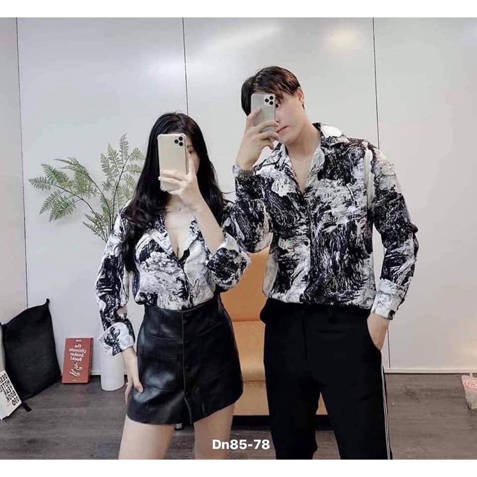 SALE LỚN - áo sơ mi loang nam GẤM LUXURY