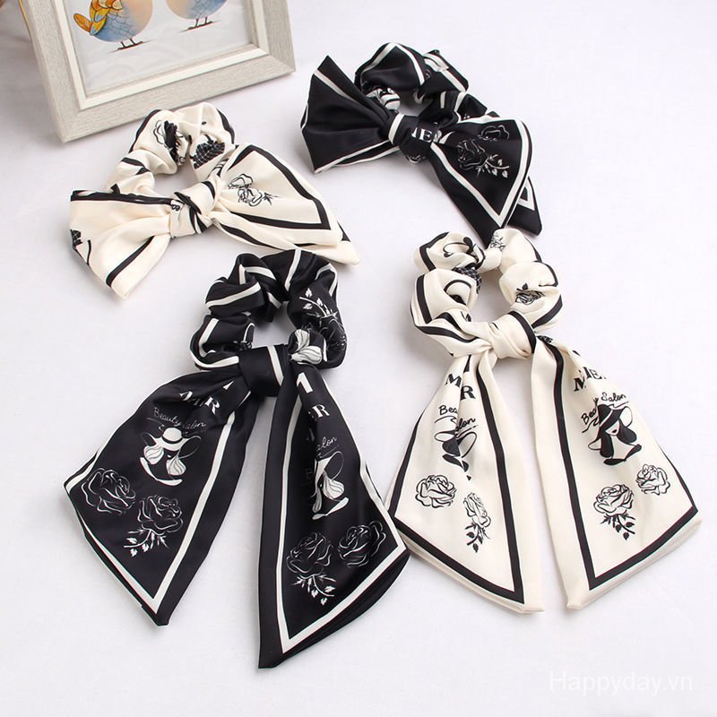 Dây buộc tóc khăn lụa thời trang cho nữ