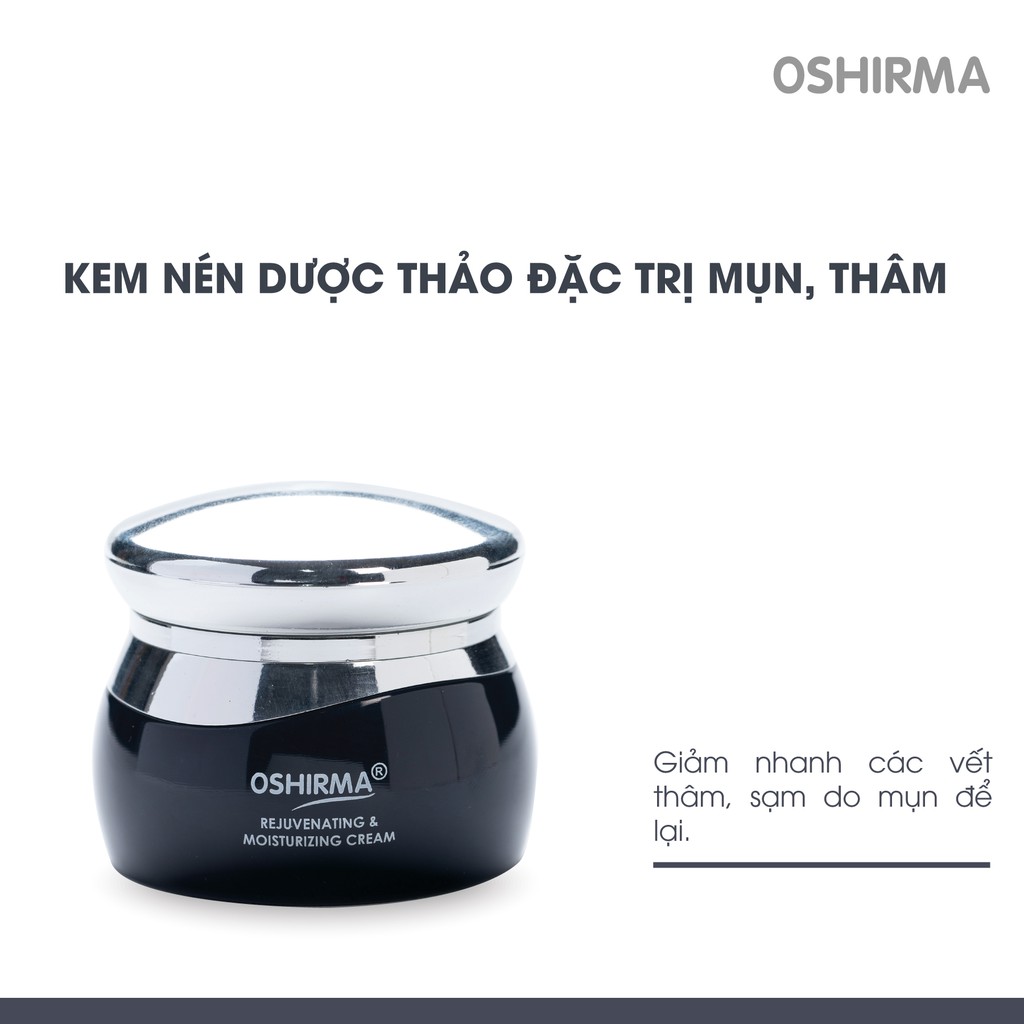 Kem Dưỡng Da Oshirma Chiết Xuất Thảo Dược Làm Sáng & Mờ Thâm Cho Da Mụn
