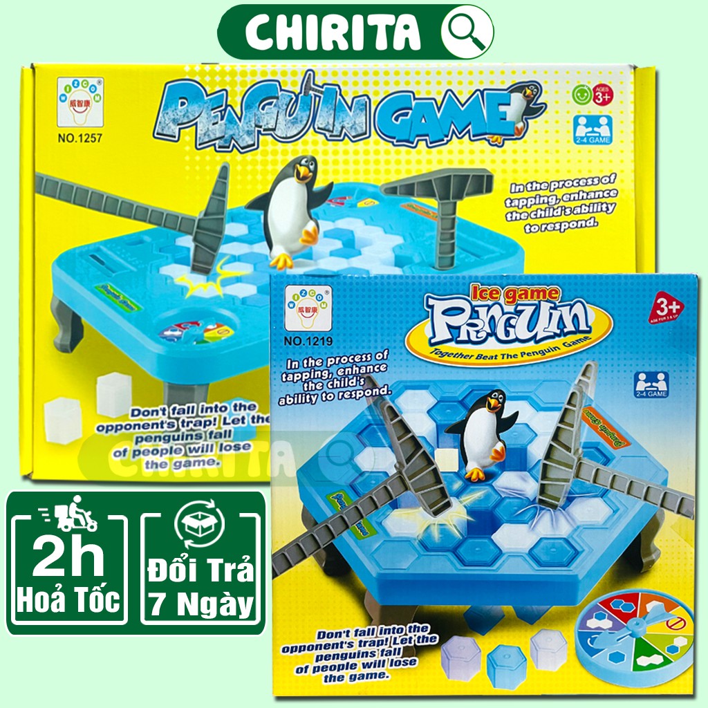 Bộ Đồ Chơi Phá Băng Giải Cứu Chim Cánh Cụt - Đồ Chơi Đập Chim Cánh Cụt Trẻ Em Cho Bé Trai Bé Gái Nhiều Độ Tuổi Chirita