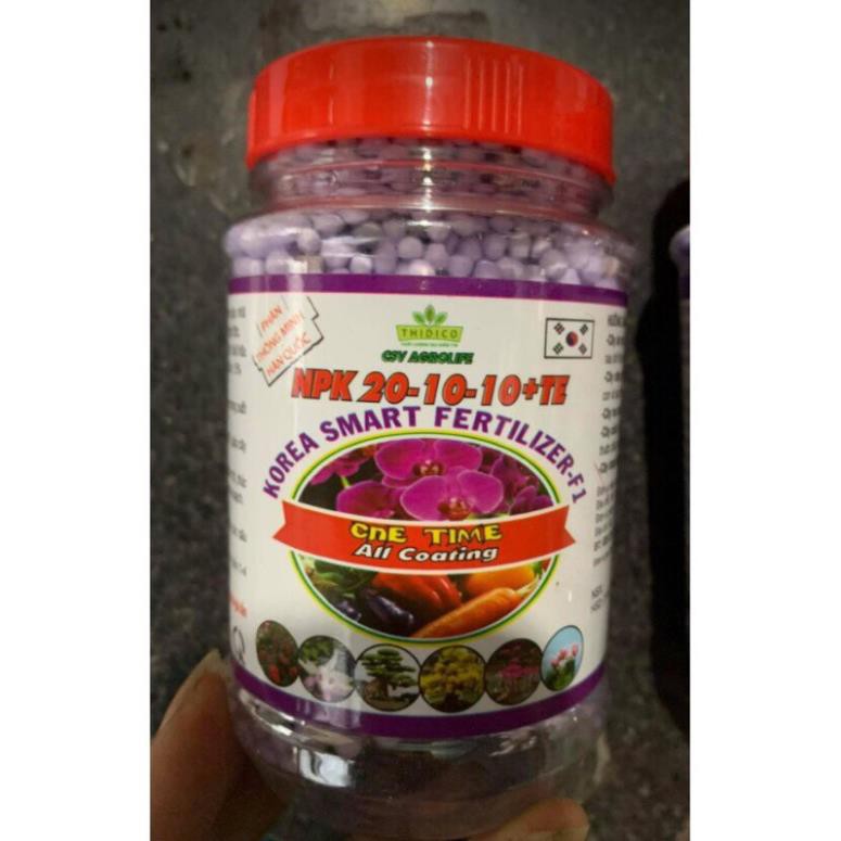 Phân tan chậm Hàn Quốc 20-10-10. Lọ 150gam