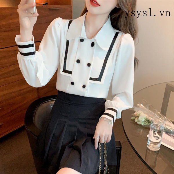 Áo Sơ Mi Chiffon Tay Dài Phong Cách Pháp Thời Trang Mùa Thu Kiểu Mới Dành Cho Nữ 2022