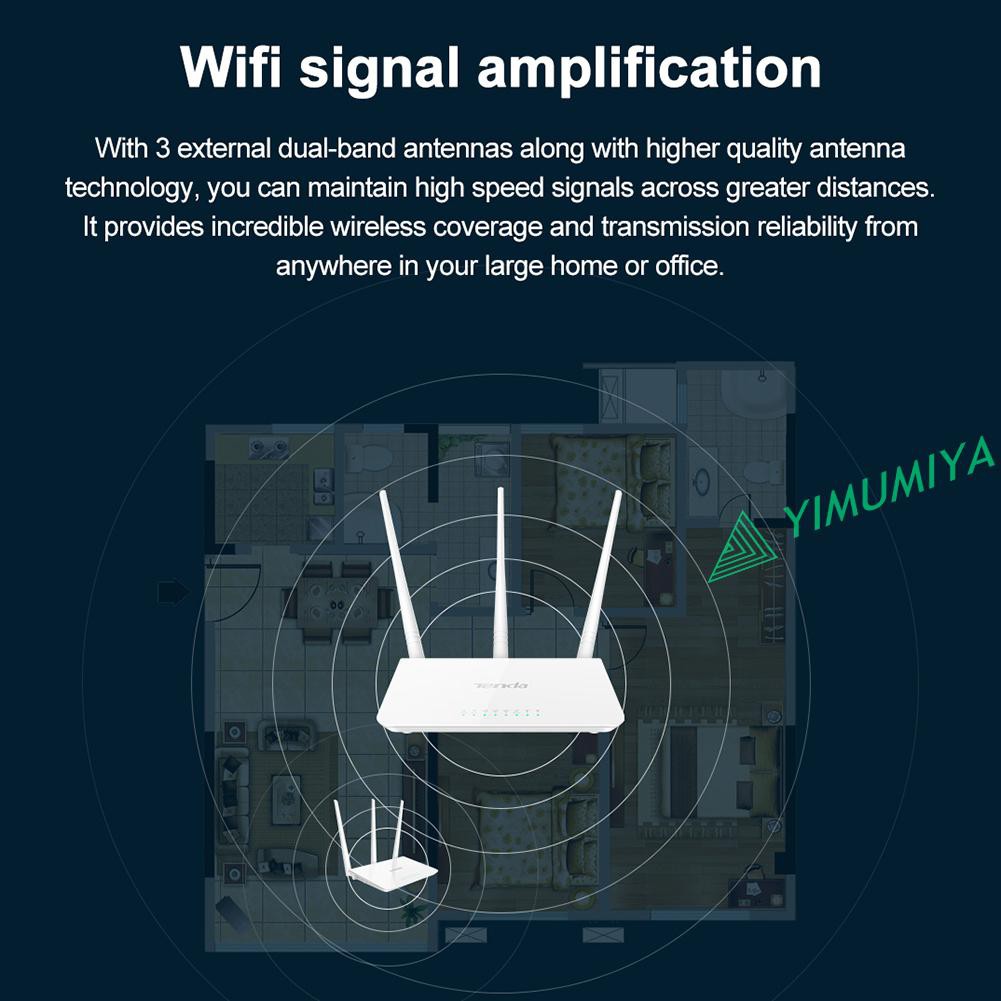 Thiết Bị Phát Wifi Không Dây Tenda F3 2.4g 300m Với 3 Ăng Ten | WebRaoVat - webraovat.net.vn