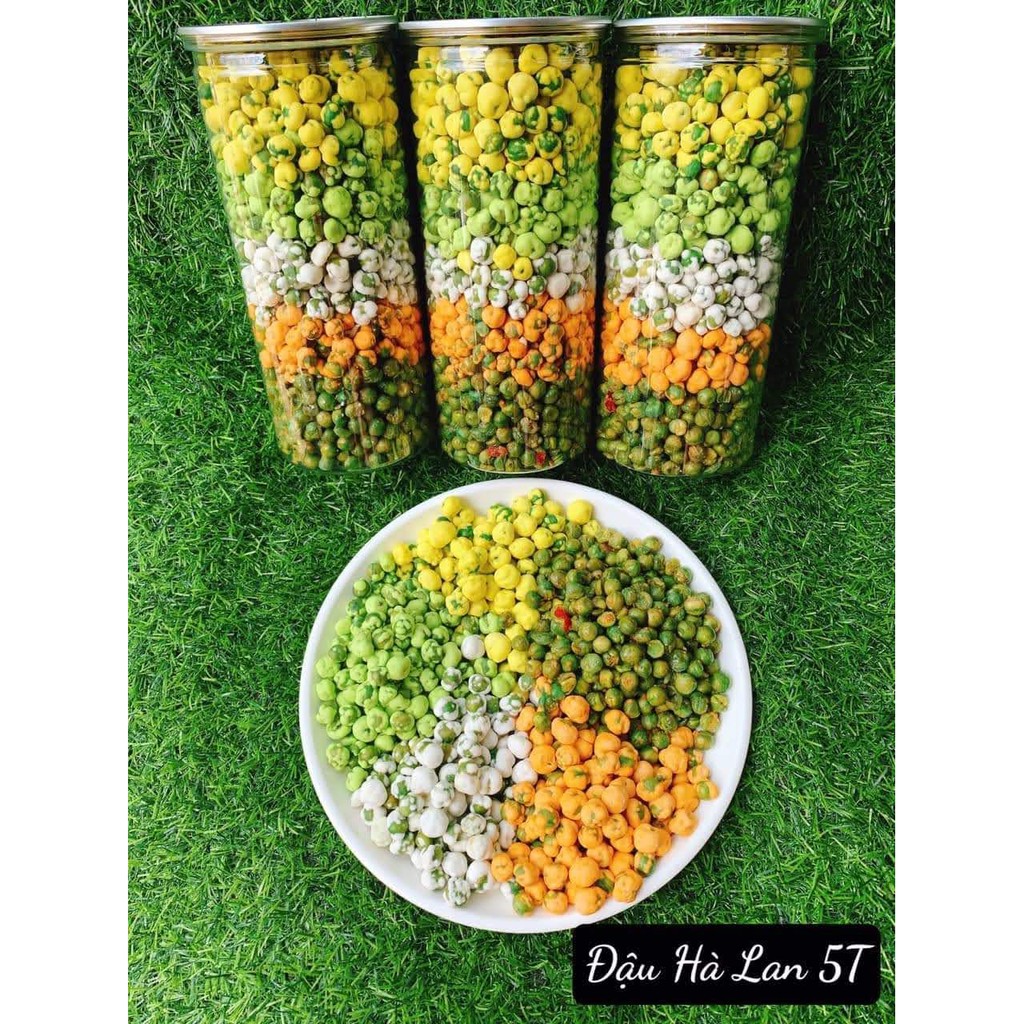 Đậu Hà Lan Mix vị  5 Tầng Hũ Pet 440gr