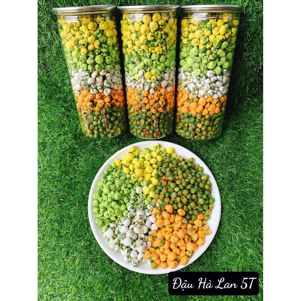 Đậu Hà Lan Mix vị  5 Tầng Hũ Pet 440gr