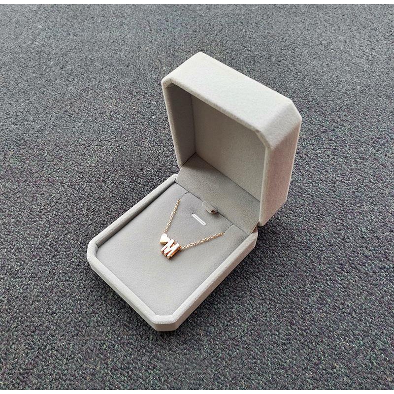 Hộp nhung đựng trang sức đựng mặt dây chuyền, vòng tay bọc nhung sang trọng