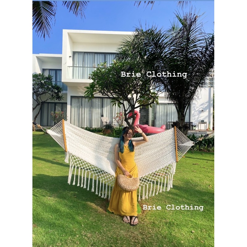 ĐẦM MAXI VÀNG ĐAN LƯNG | BigBuy360 - bigbuy360.vn