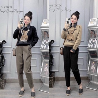💥quân baggy dạ tăm thu đông💥m142