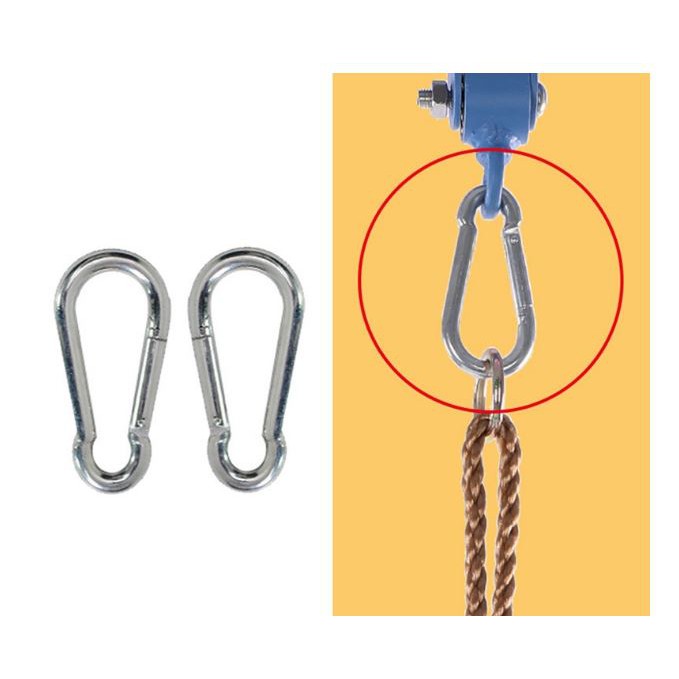 móc khóa lò xo kiểu bầu (p168-5) móc carabiner bảo hiểm an toàn chắc chắn chịu lực