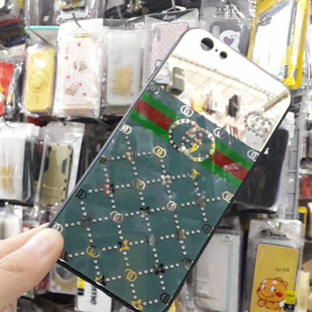 iPhone 6 Ốp lưng nhựa viền dẻo đính đá xinh đẹp