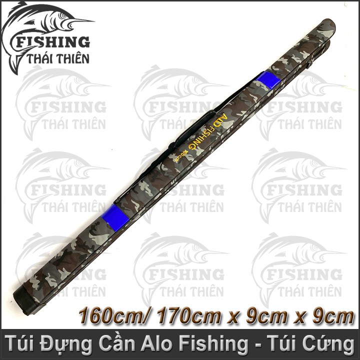 Túi Đựng Cần Câu Cá, Bao Cần Cứng AloFishing Vân Lính Rằn Ri  Cao Cấp Siêu Bền 160cm, 170cm