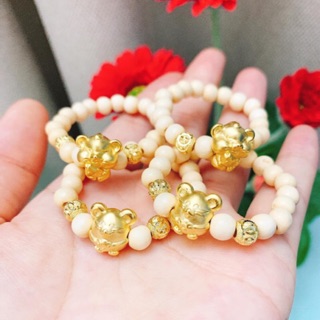 VÒNG DÂU TẰM 12 CON GIÁP BẠC XI VÀNG