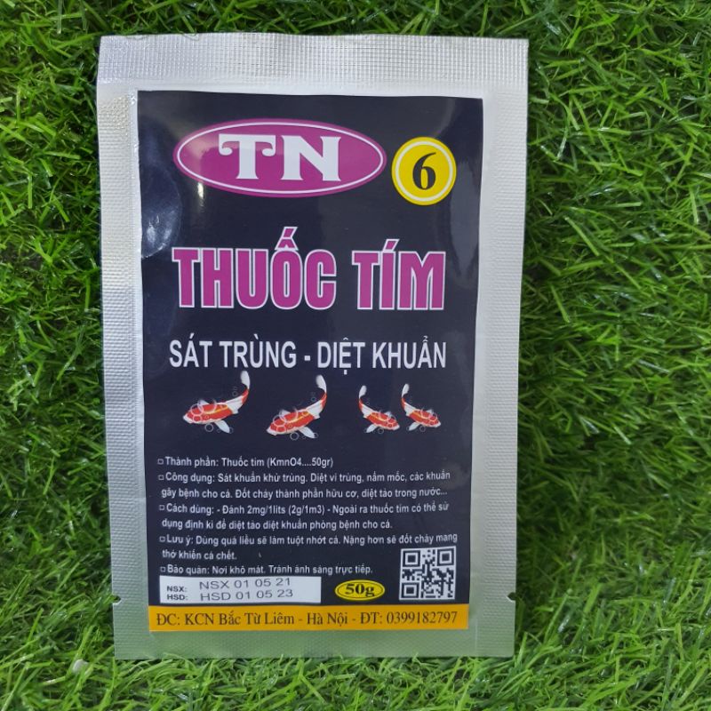 Thuốc tím TN 6 chuyên dùng diệt khuẩn và sát trùng bể cá, hồ cá