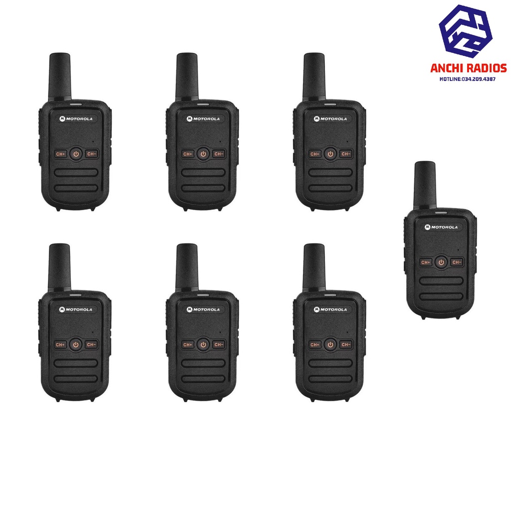 Bộ 07 Máy Bộ Đàm Mini Siêu Nhỏ  (Dung lượng pin cực lớn &gt;18 tiếng,Siêu bền,Cự li liên lạc &gt; 1,5km)+Tai nghe chuyên dụng