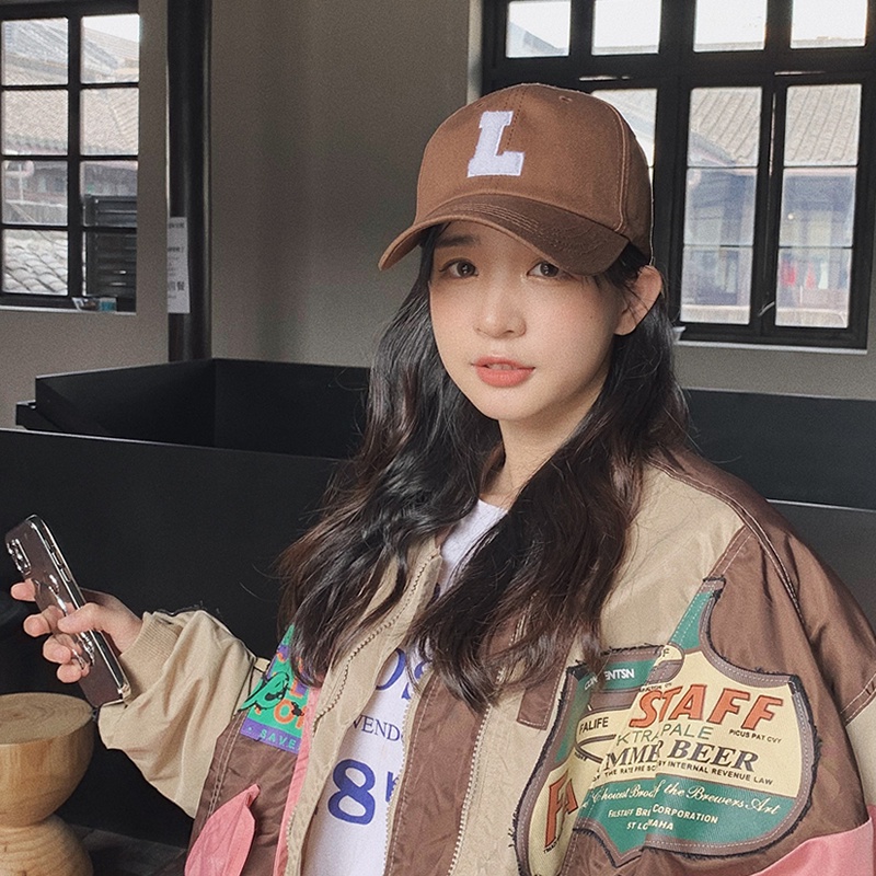 Mũ Lưỡi Trai Cứng In Chữ Phong Cách Retro Đơn Giản Thời Trang Xuân Hè Cho Nam Và Nữ