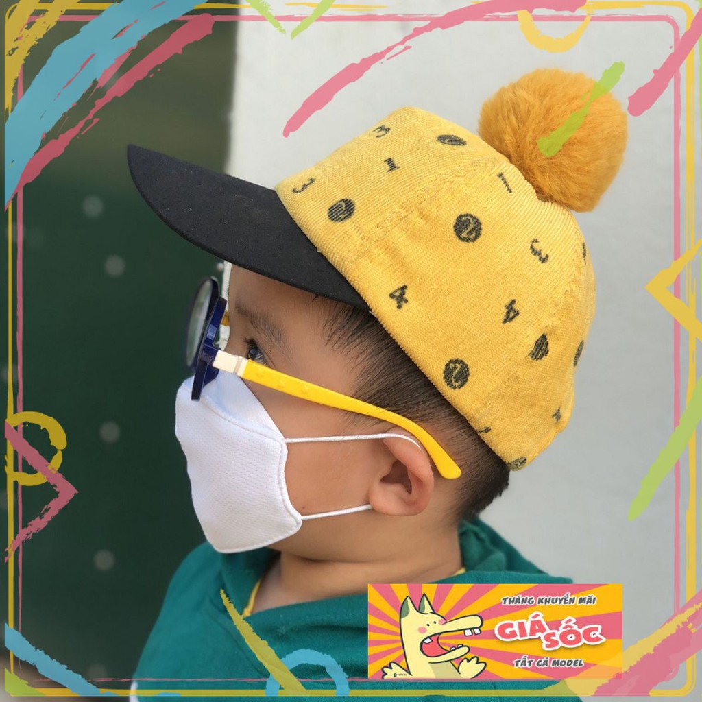 Khẩu Trang  Cho Bé Vải Kháng Khuẩn Protech Mask Chính Hiệu Cao Cấp Dùng Tốt Hơn KT Y Tế AC02-04-BB yoruflash.shop