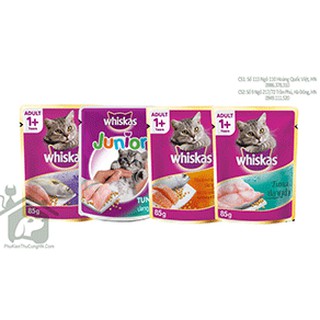 Pate Whiskas 1+ cho mèo gói 85g - Pate ngon cho mèo