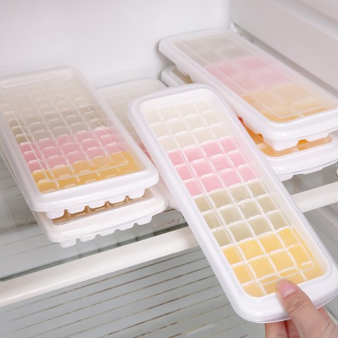 HÀNG NHẬT - KHAY LÀM ĐÁ INOMATA CÓ NẮP ĐẬY LOẠI 8 VIÊN - 12 VIÊN VÀ 48 VIÊN - MADE IN JAPAN