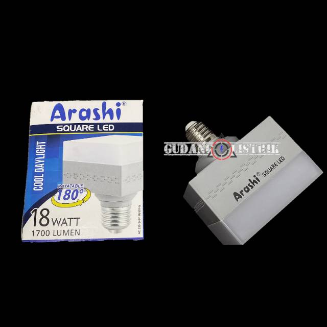 Hộp Đèn Led Vuông Arashi 18 Watt E27 6500k