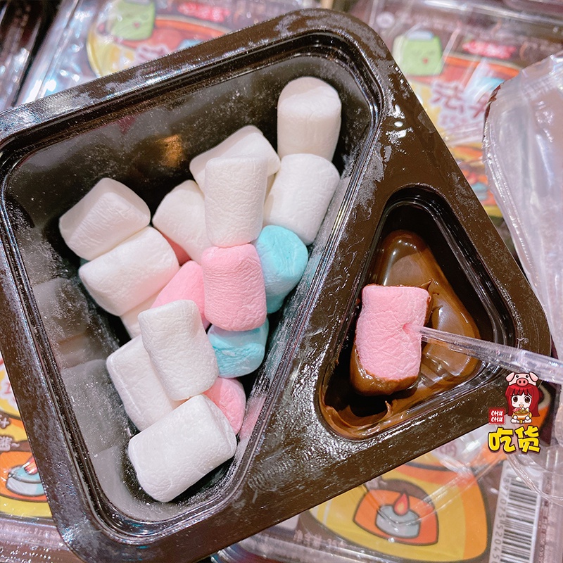 Lẩu socola mini -marshmallow chấm socola