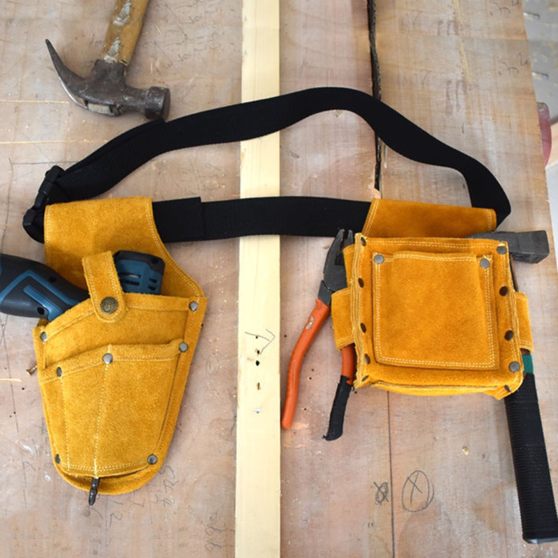 Bộ 2 Túi Da Đựng Dụng Cụ Cờ Lê / Kéo Đa Năng Tiện Dụng