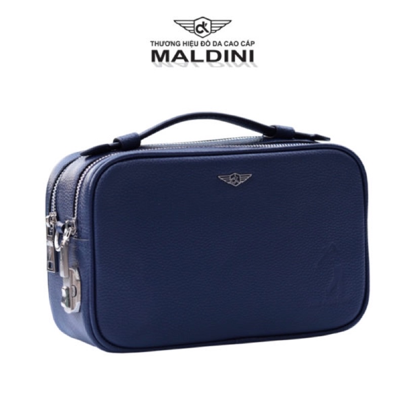 Túi Clutch Cầm Tay Golf - Túi 2 Ngăn Da Bò Thật Có Khoá Số - Hàng Chính Hãng Maldini