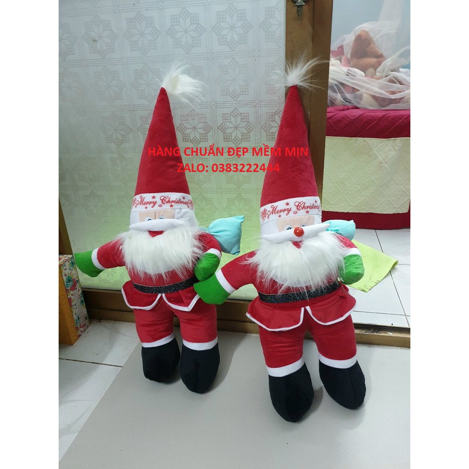 65cm loại to đẹp, gấu bông ông già noel mềm mịn giá xưởng sản xuất