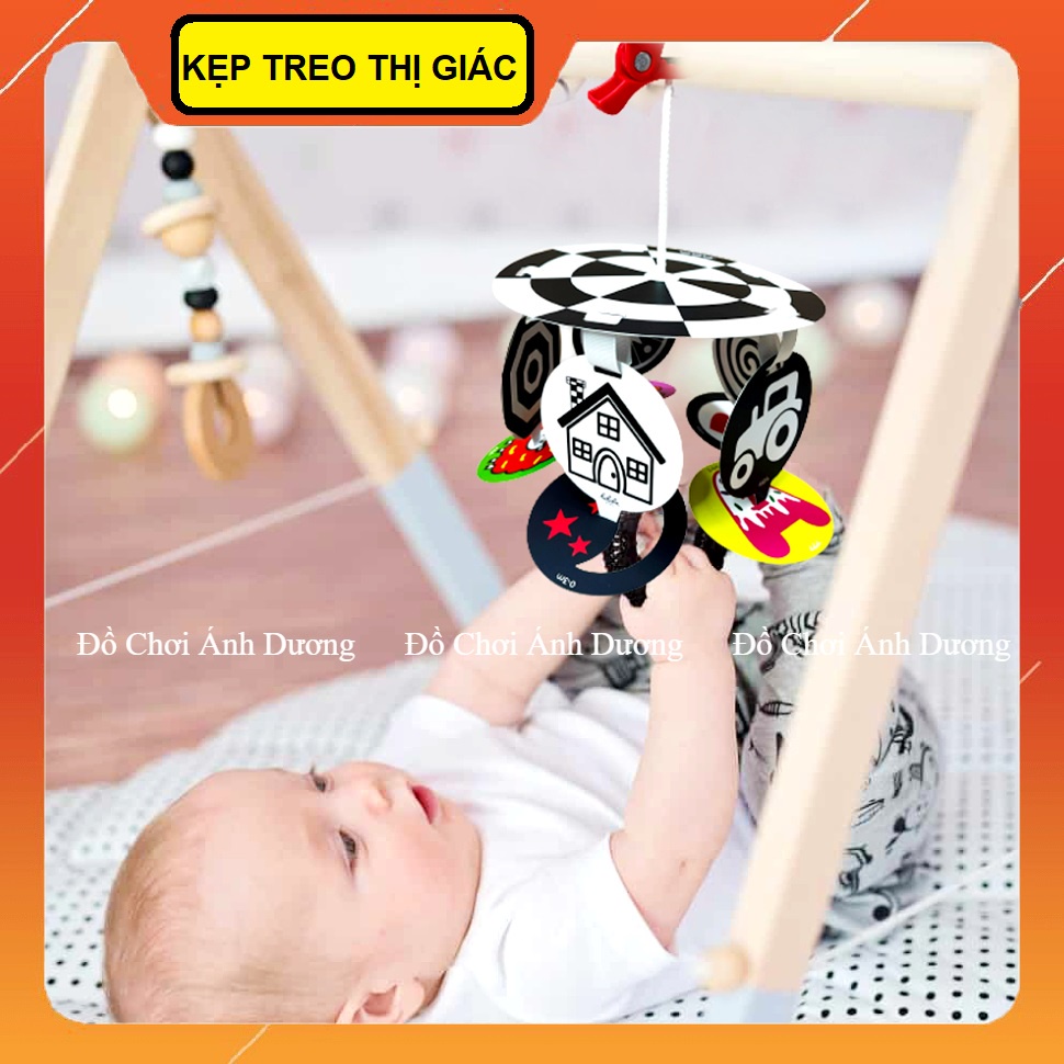 Kẹp Treo Thị Giác Di Động- Đồ Chơi Treo Nôi Cũi Phát Triển Giác Quan Cho Bé