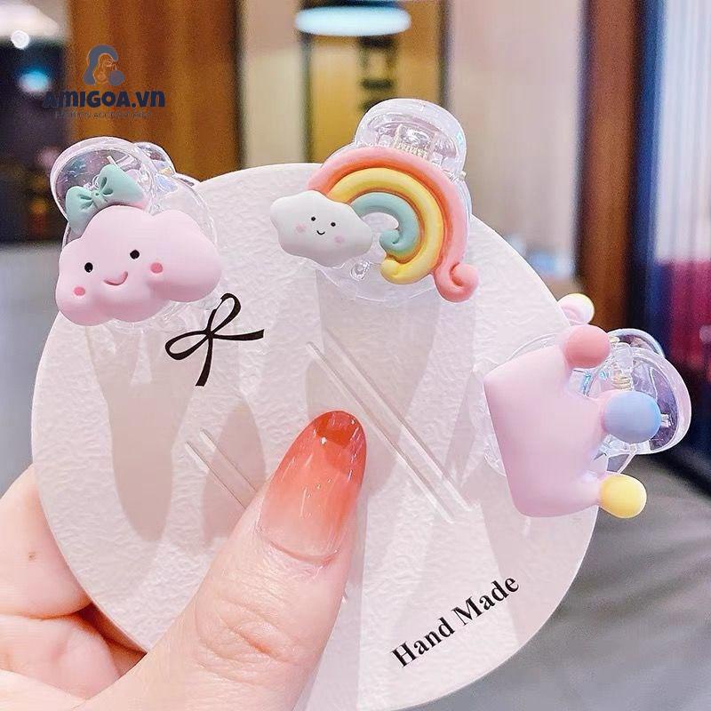 Kẹp Tóc Hình Vương Miện Ba Chiều Dễ Thương Thời Trang Mùa Hè Cho Bé