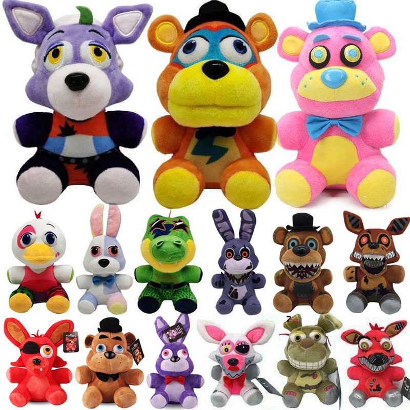 Đồ chơi nhồi bông FNAF Stuffie 25cm Trong Five Nights At Freddy 'S Foxy Chica Bonnie