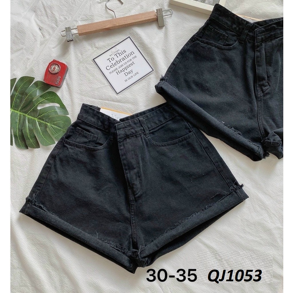 Quần đùi jeans trắng Big size vải VNXK QJ1053
