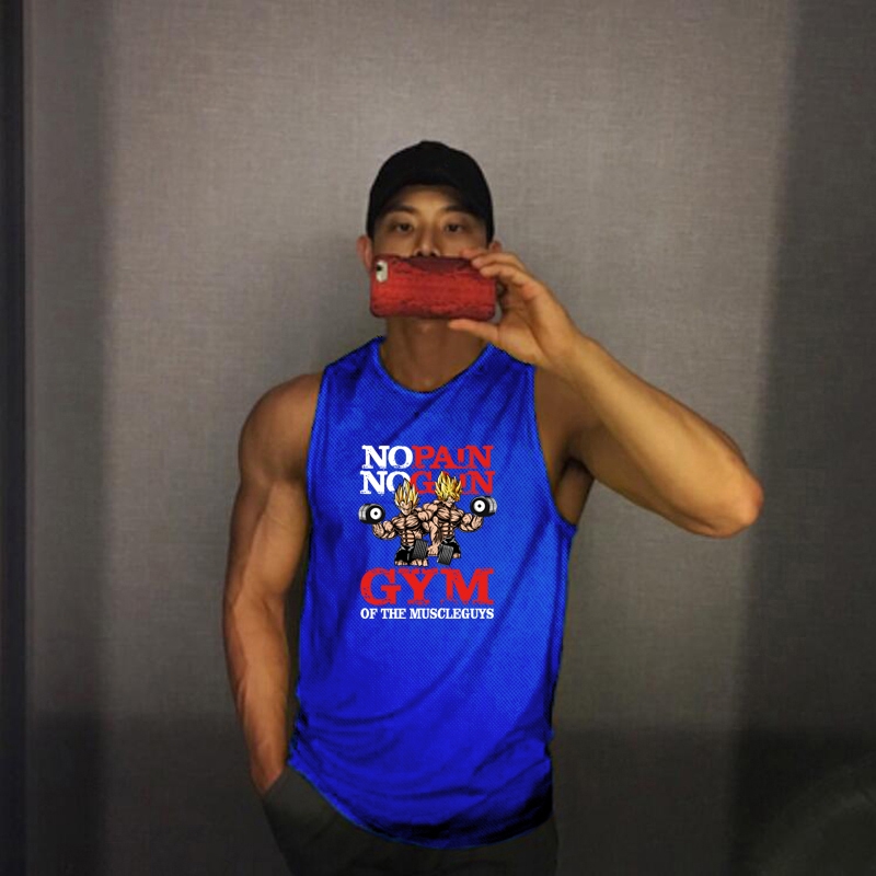 Áo tập thể dục thể hình không tay nhanh khô thời trang mùa hè cho nam