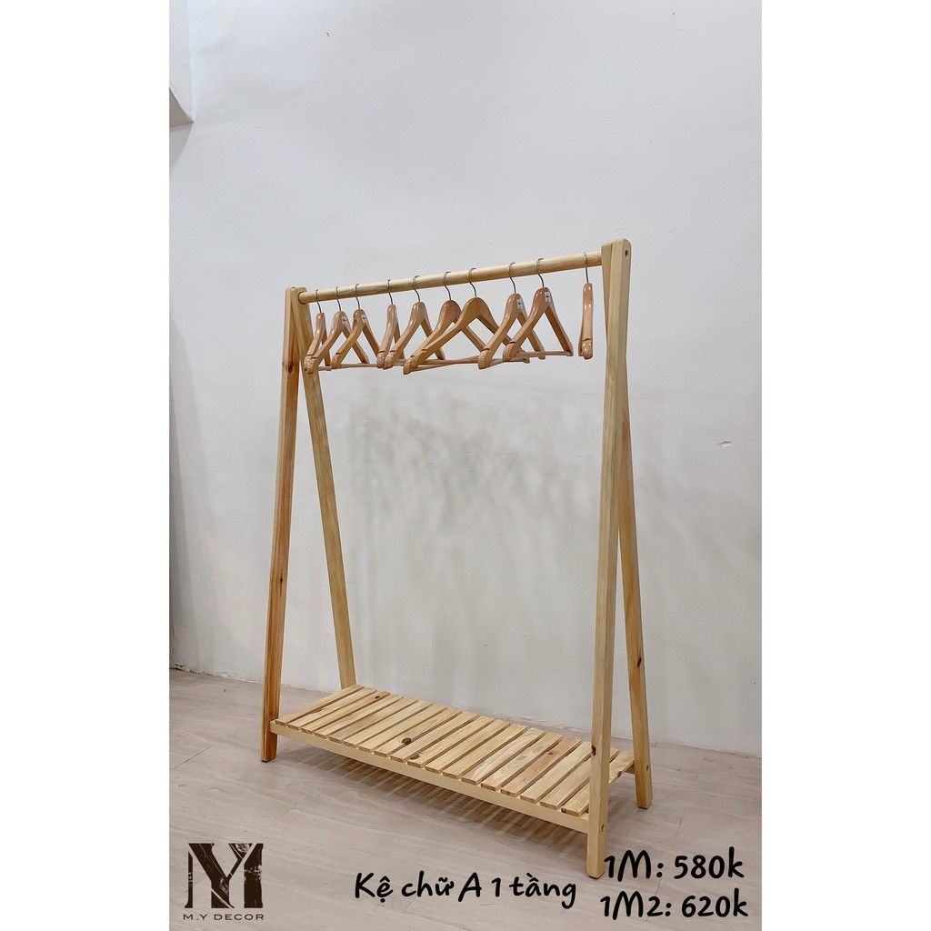 Kệ gỗ chữ A 1 tầng 1m, 1m2