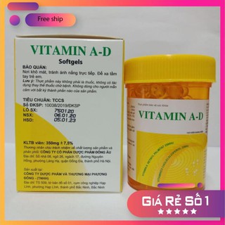 VITAMIN A-D LỌ 100 VIÊN Phương Đông