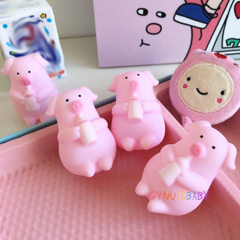 Đồ Chơi Bóp Giảm Stress Hình Chú Heo Hồng Đáng Yêu