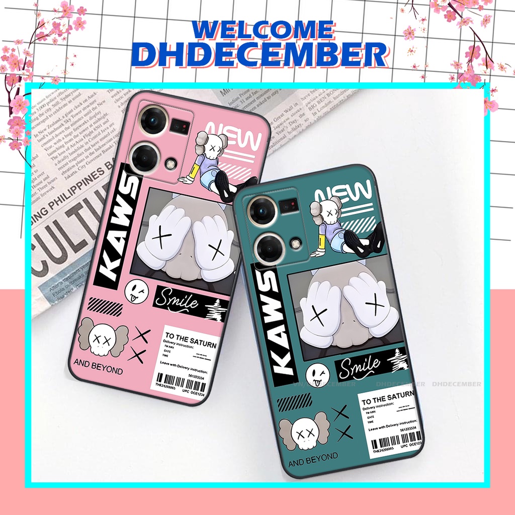 Ốp lưng Oppo RENO 7 4G in hình gấu K@ws, gấu nâu, dor@emon RẺ- ĐẸP- BỀN