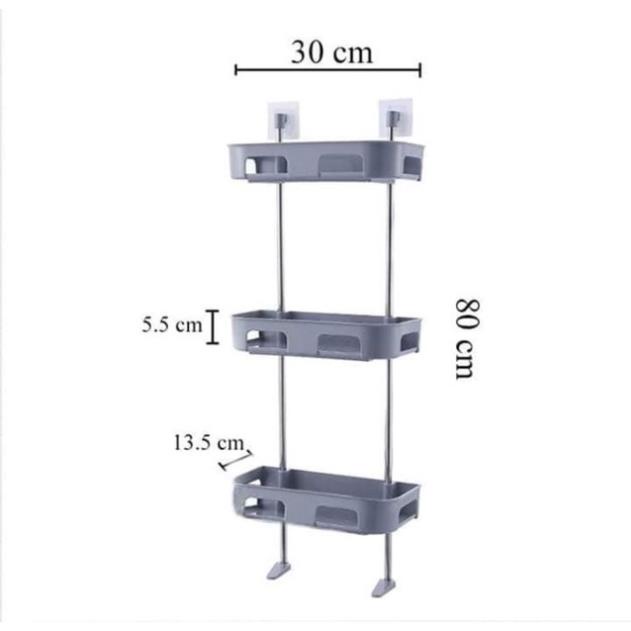 kệ để đồ toilet nhà tắm 3 tầng dán tường siêu chắc gác bồn cầu ( tuyển khách sỉ)