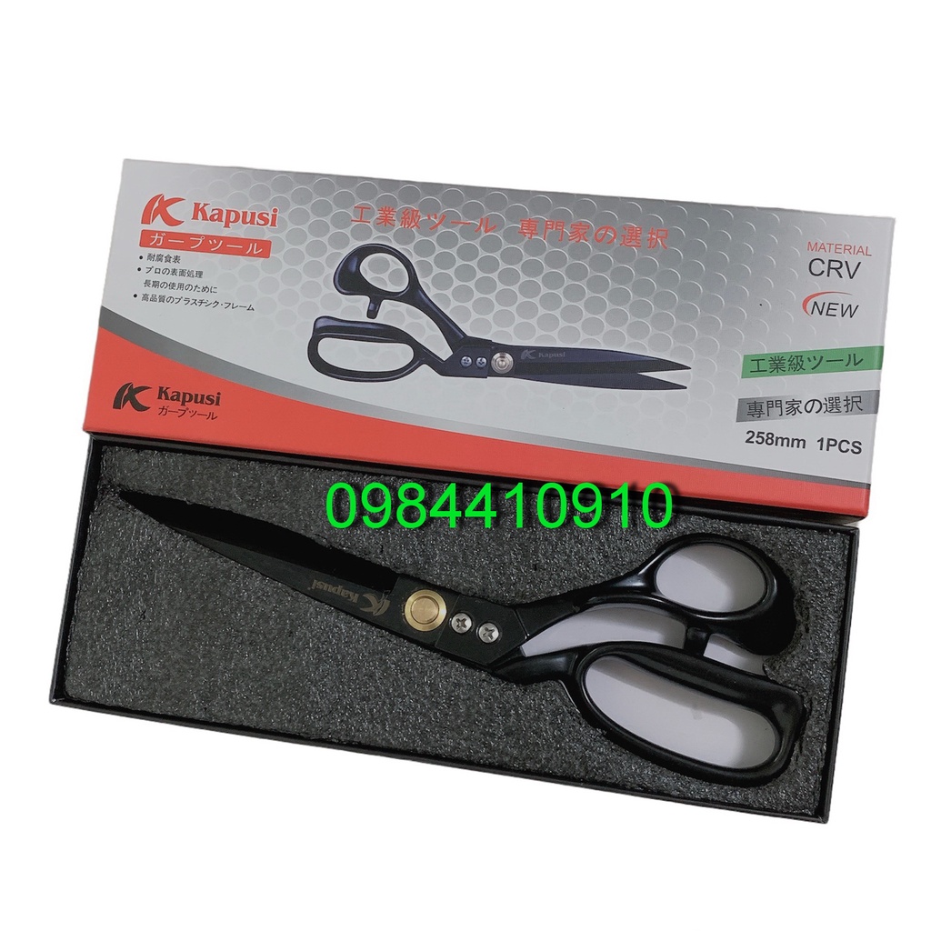 KÉO CẮT VẢI SIÊU BÉN KAPUSI 258MM