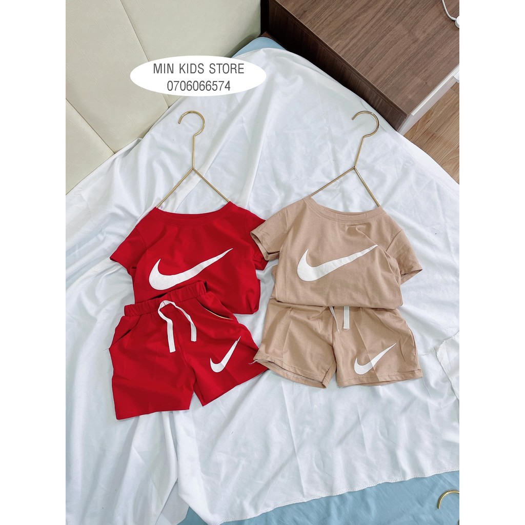 [SALE SALE SALE] Bộ NIKE cotton cộc tay cho bé 💞 Siêu thoáng mát 💞