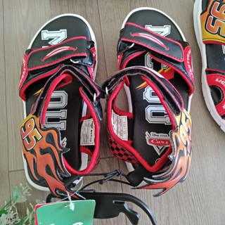giày Sandal bé trai xe đỏ