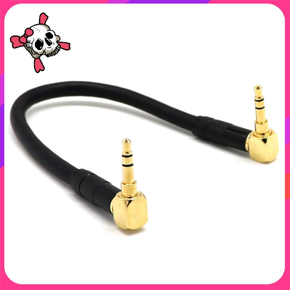 ⚡Fk FK⚡Dây cáp âm thanh đầu cắm 3.5mm 90 độ