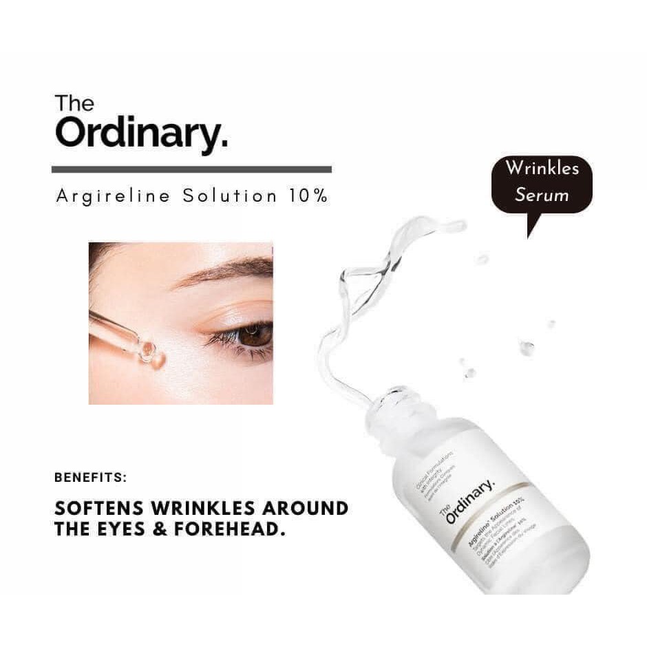 The Ordinary Argireline Solution 10% - Tinh chất ngăn ngừa nếp nhăn The Ordinary
