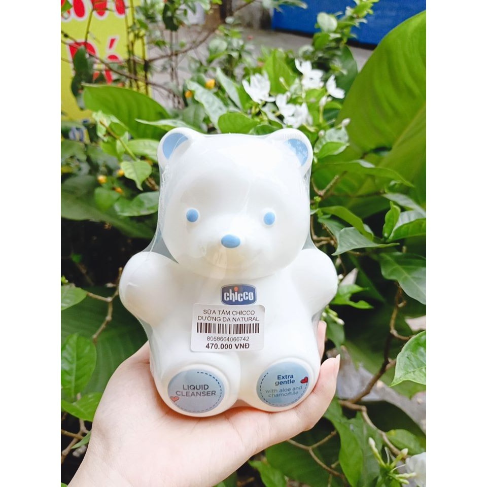 Sữa Tắm Dưỡng Da Natural Sensation Teddy Chicco 0M+ - Giúp Cân Bằng PH & Tăng Miễn Dịch Cho Da - Nhathuocgiahan